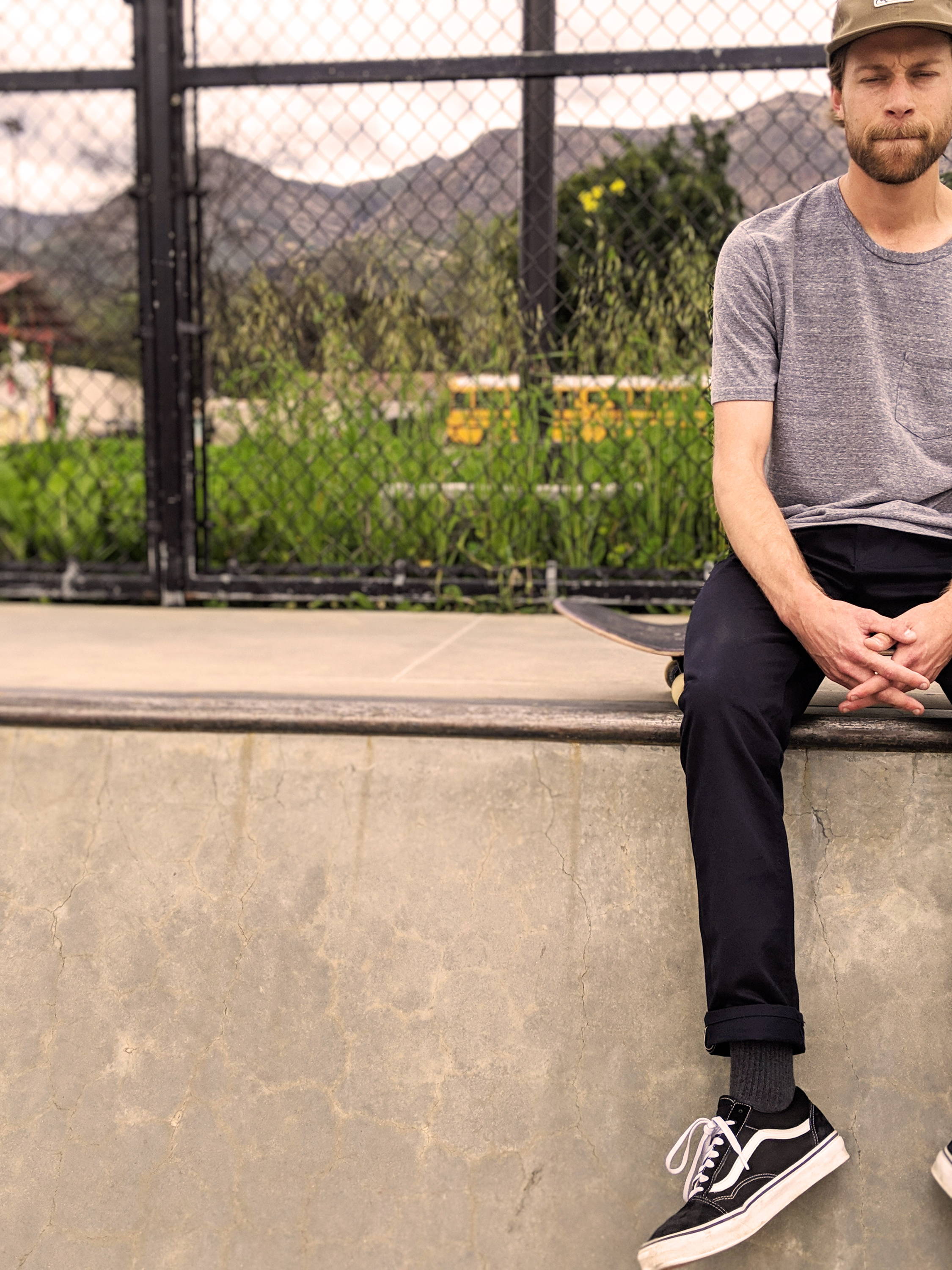 Iron & Resin Tradesman Pant Selvedge Twill Detail in Navy