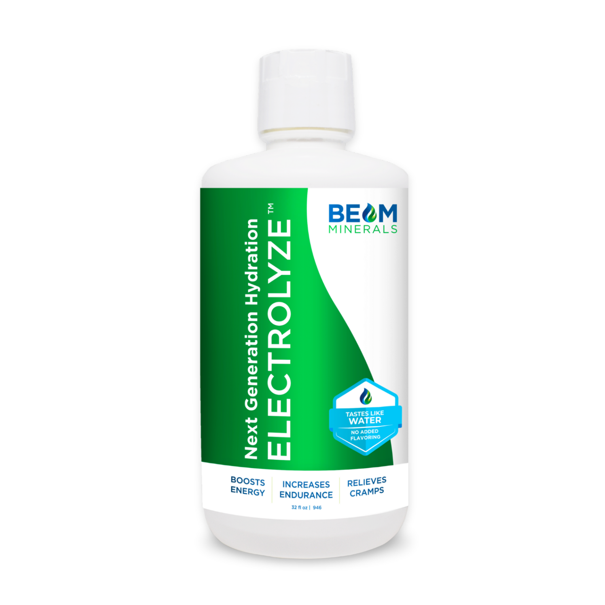 Bottle of Beam Minerals Electrolyze for hydration.