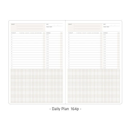 Daily plan - Ardium 12 months dateless daily planner scheduler ver2