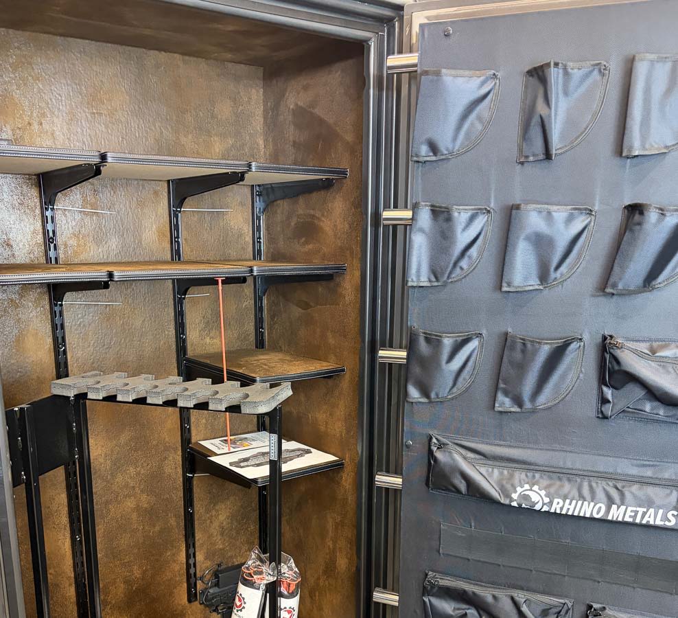 RHINO IWT7242 gun safe exterior with sale price tag on door - SES spring cleaning sale