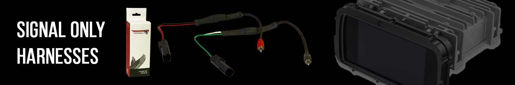 Harley front or rear audio signal harnesses