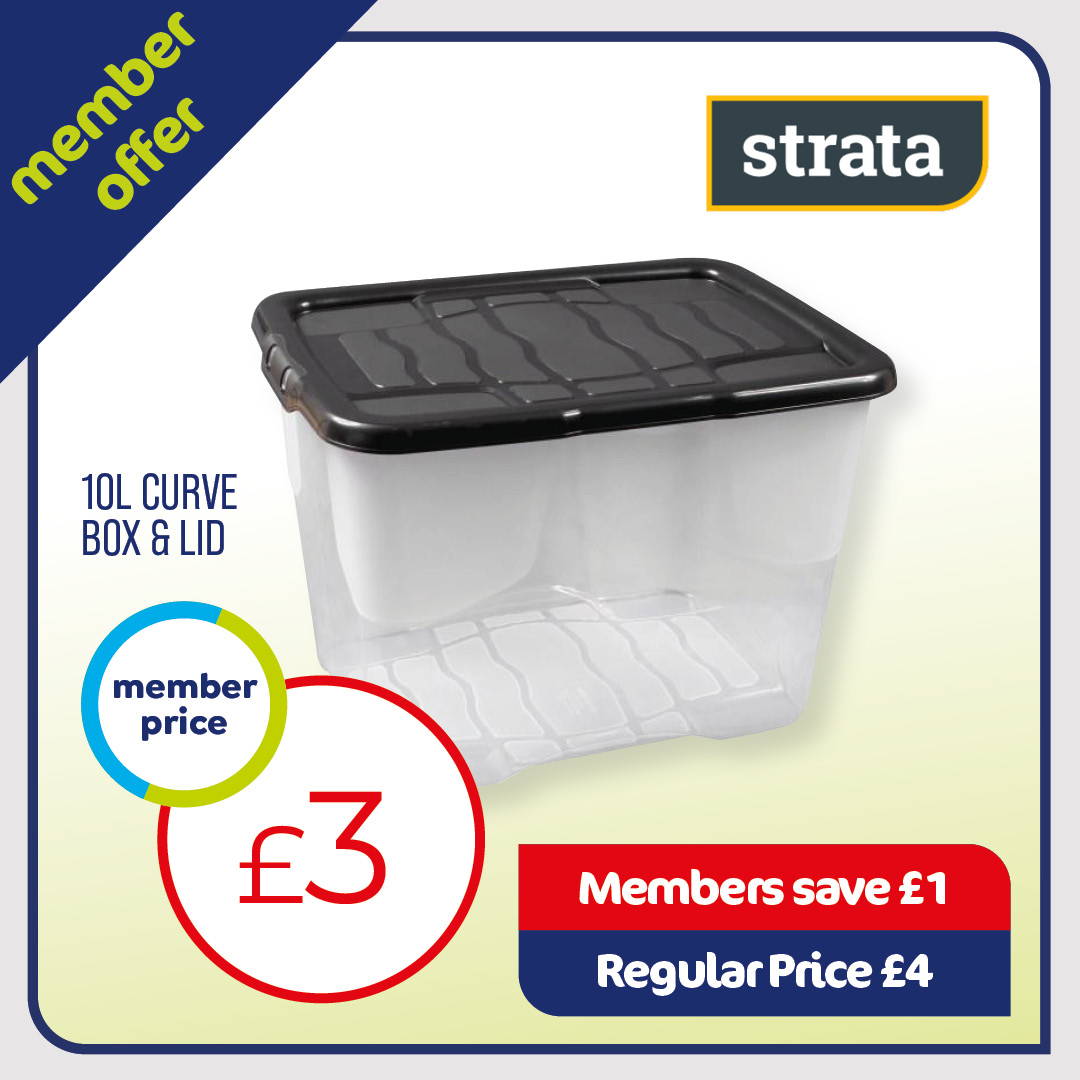 Strata 10l curve box & lid - member price
