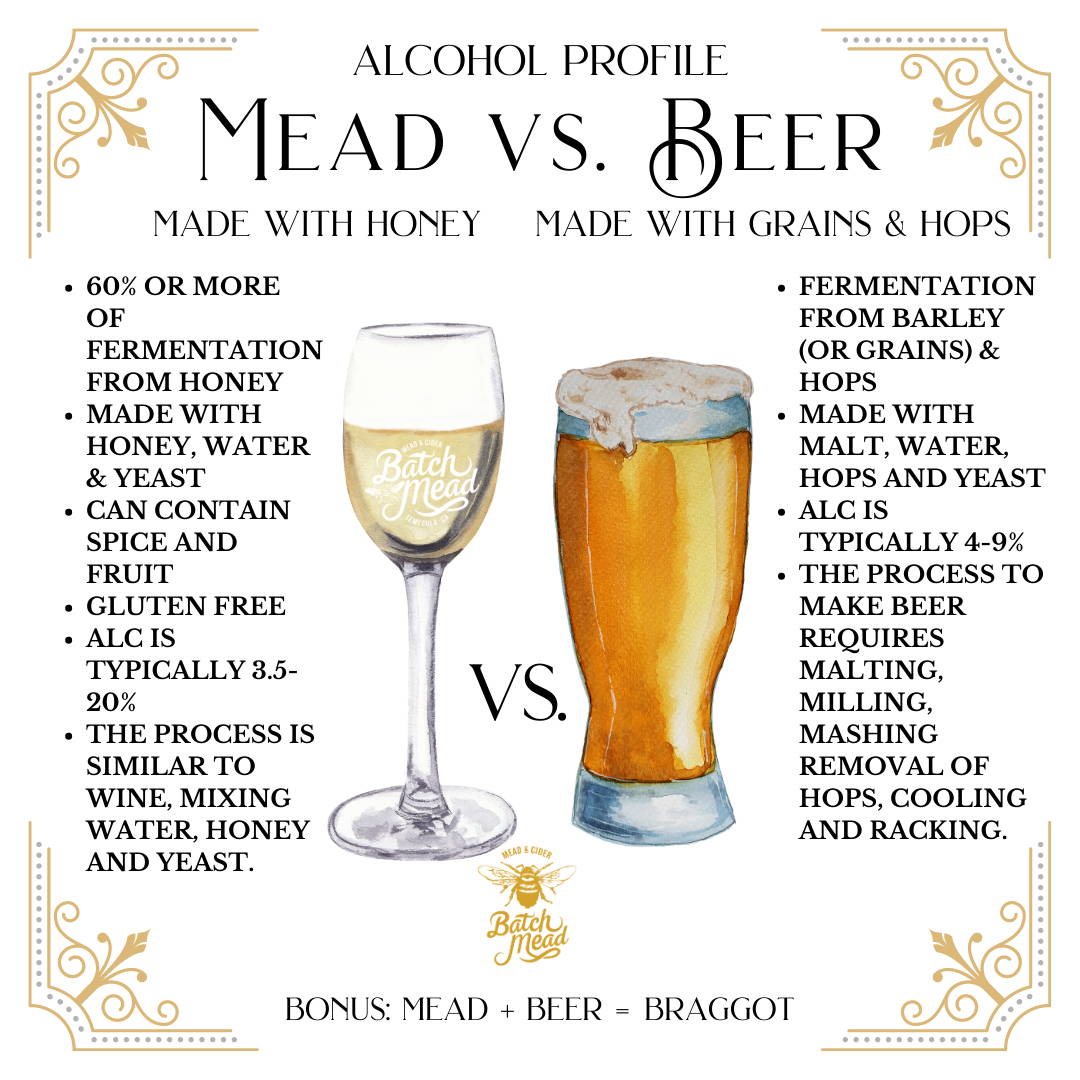 mead vs. beer inforgraphic