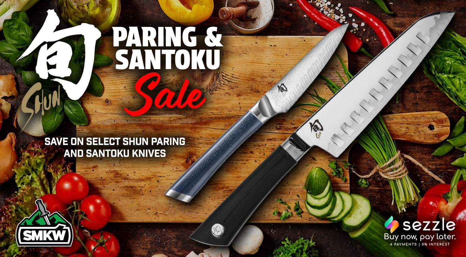 Shun Paring and Santoku Sale - Save on select Shun Paring and Santoku Knives