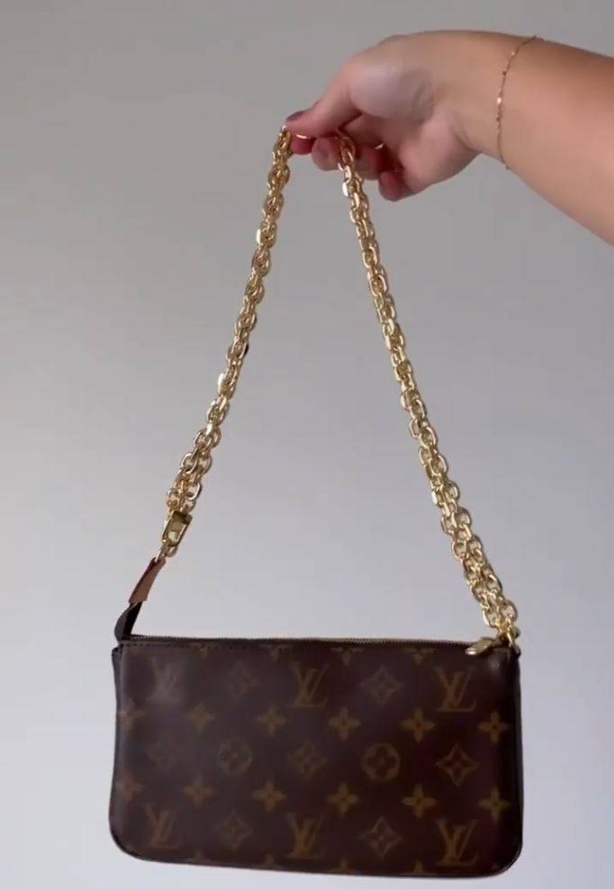 Adding a Crossbody Strap to a Louis Vuitton Pochette - since wen