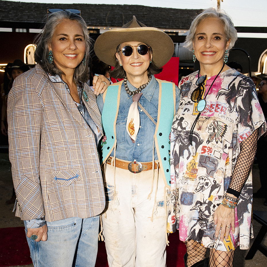 Audrey, Cheryl, and Hedy at the Cowboy Couture fashion show.