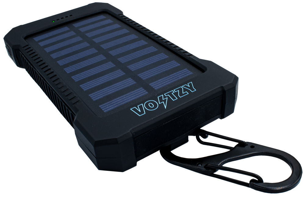 Voltzy, the portable solar powerbank. 