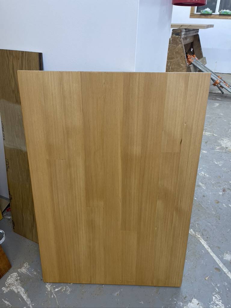 vertical grain reclaimed wood board 