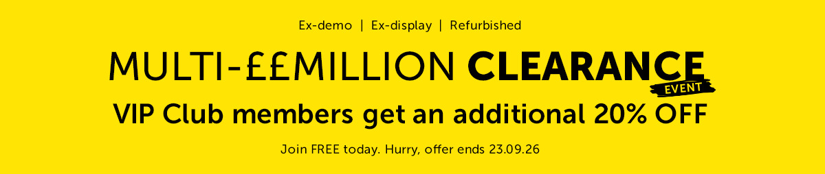 Clearance - VIP Club members get an additional 20% off