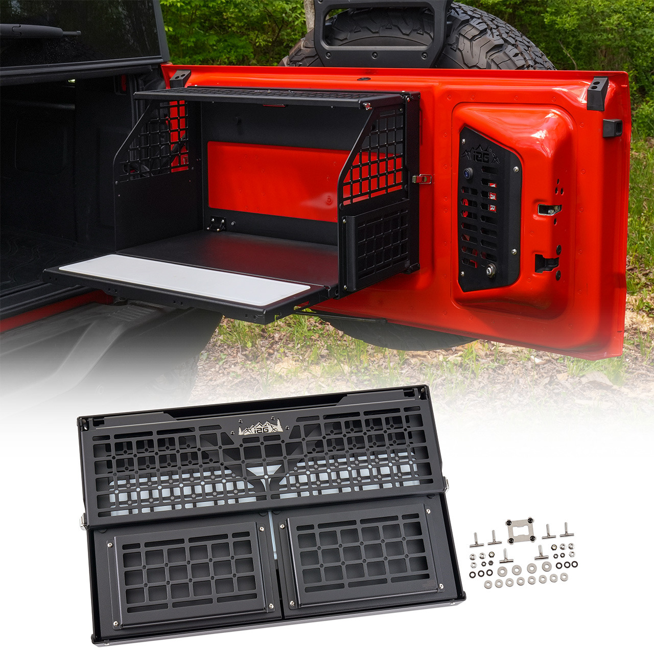 Easy Install - IAG Off-Road Tailgate Table with Cutting Board