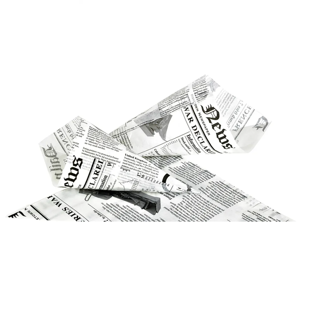 Hors d'oeuvre Mini K-13 French Newspaper Paper Cones, holds 4.5 oz. –