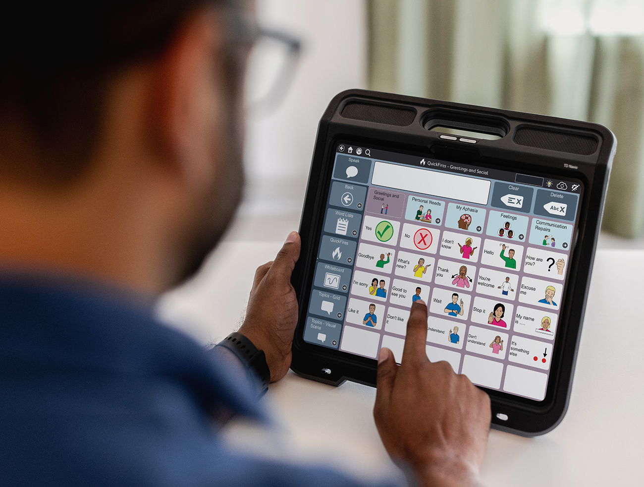Trialing a TD Navio AAC device with TD Snap Aphasia during the recommendation stage of the AAC process