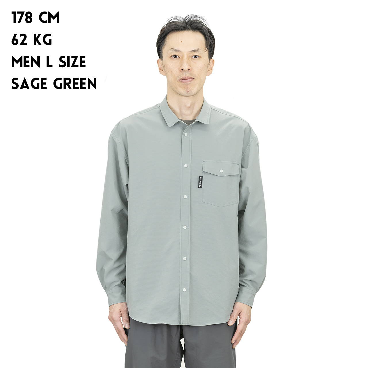 RIDGE MOUNTAIN GEAR（リッジマウンテンギア）/ポリベーシックロングスリーブシャツ/MENS