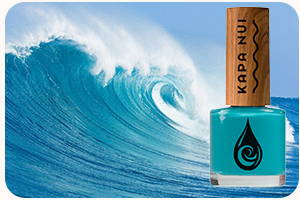 nalu non toxic nail polish bottle in the surf