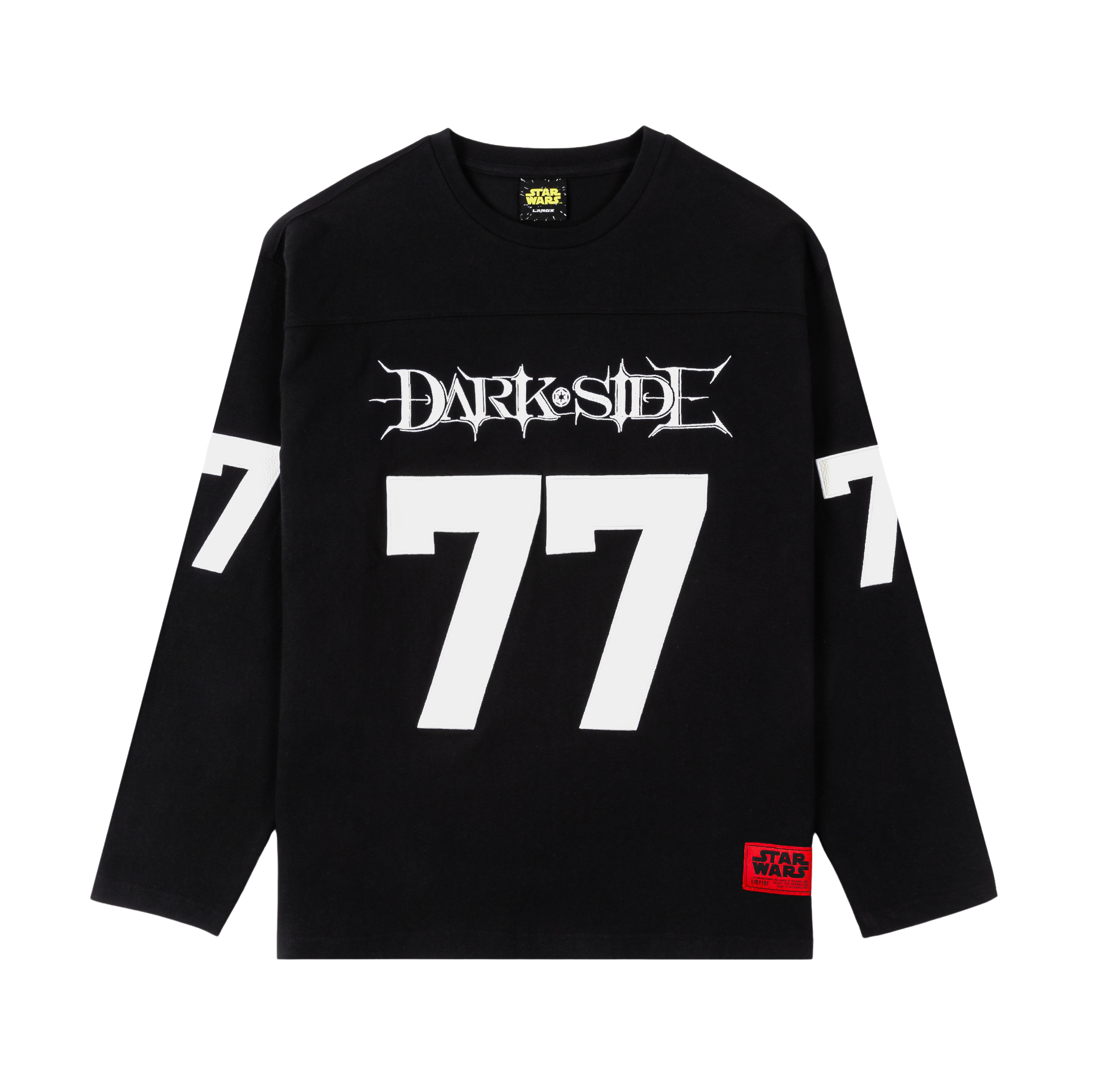 Black long-sleeve shirt with 