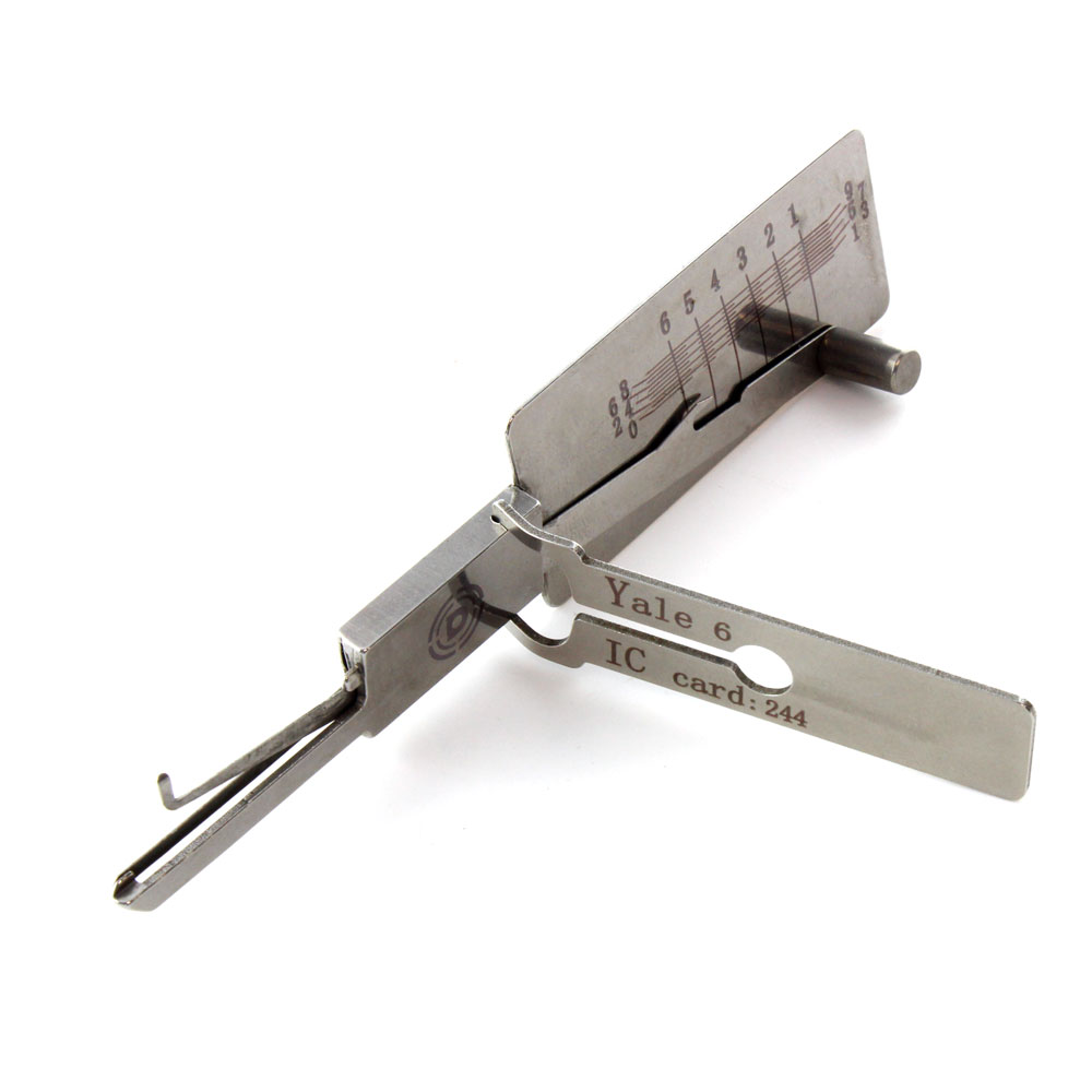 Dangerfield Lishi-Style Lock Pick + Decoder for 5 + 6 Pin Yale (RIM CY