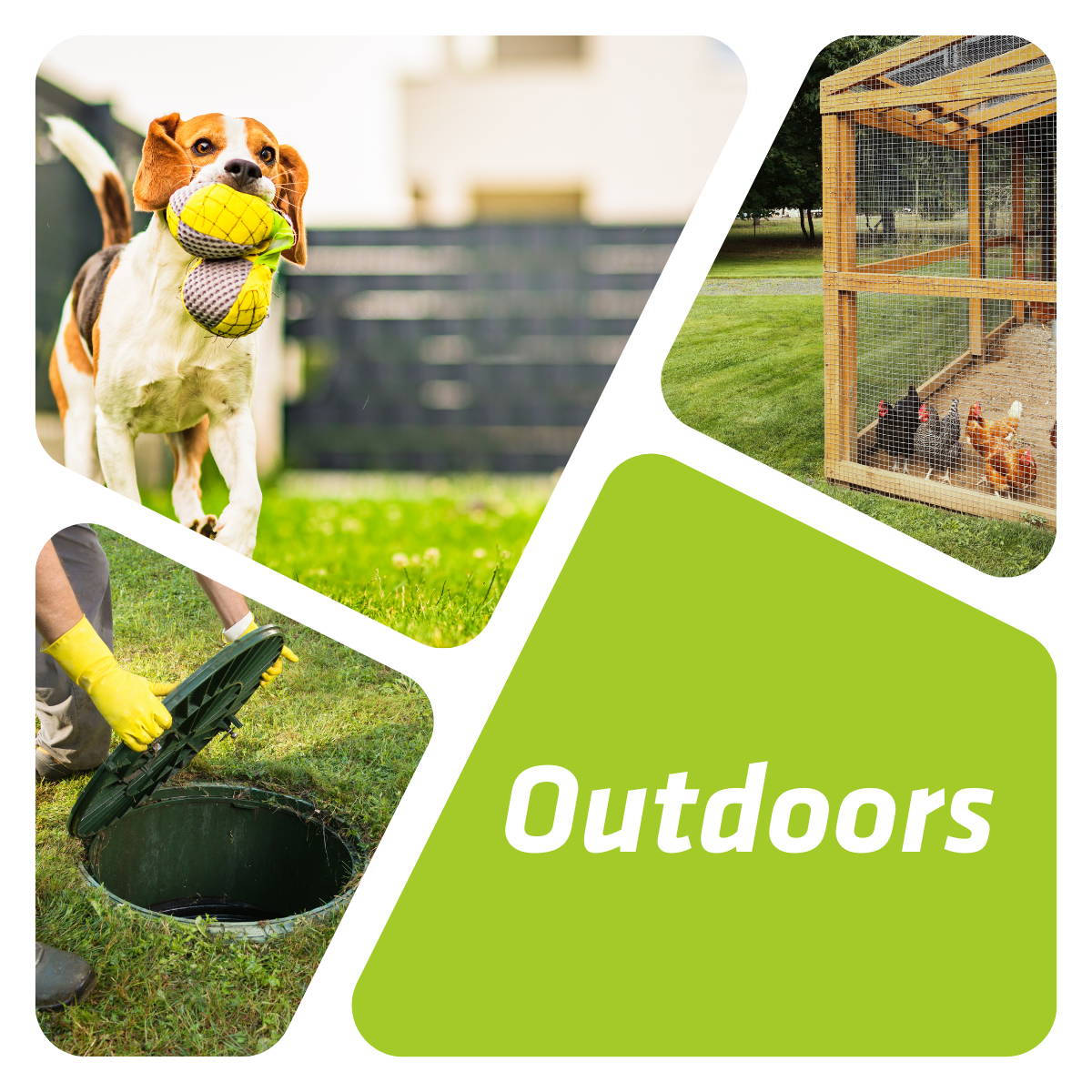 Outdoor waste and odor solutions