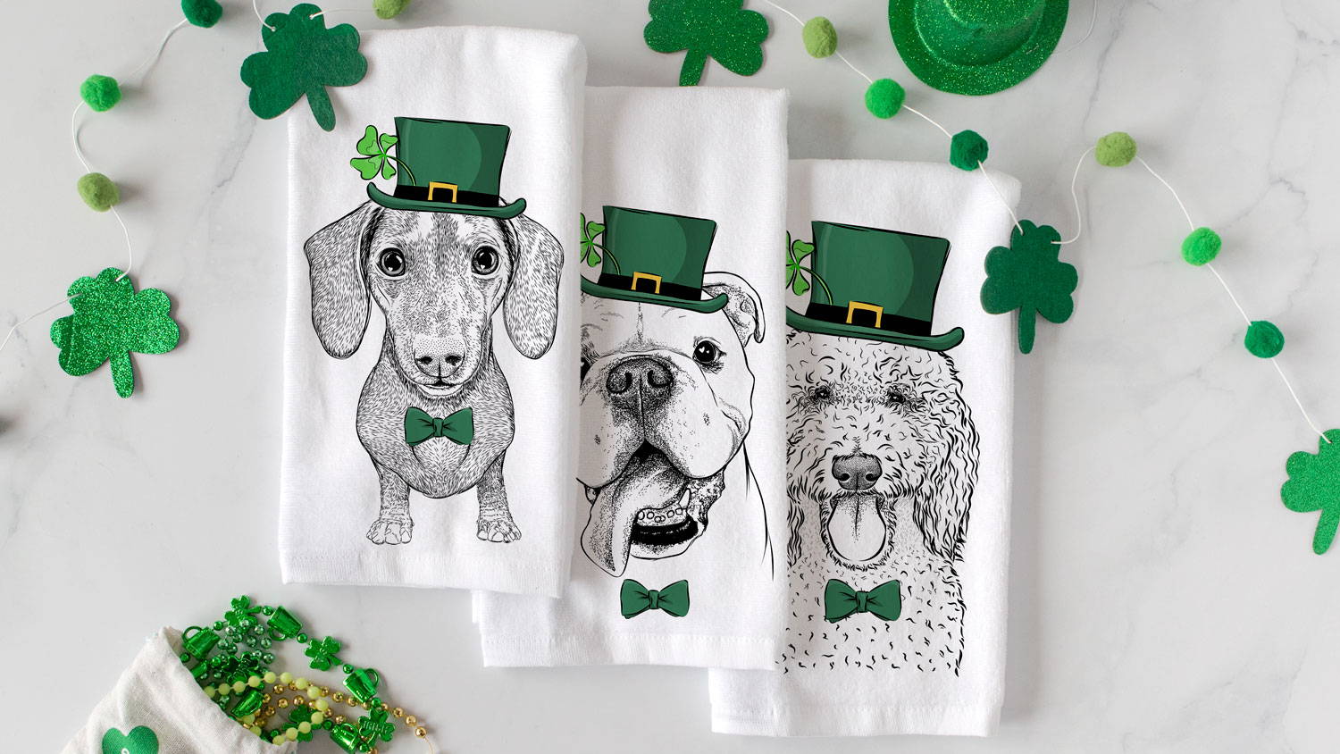 the cutest saint patrick's day hand towels to decorate your home
