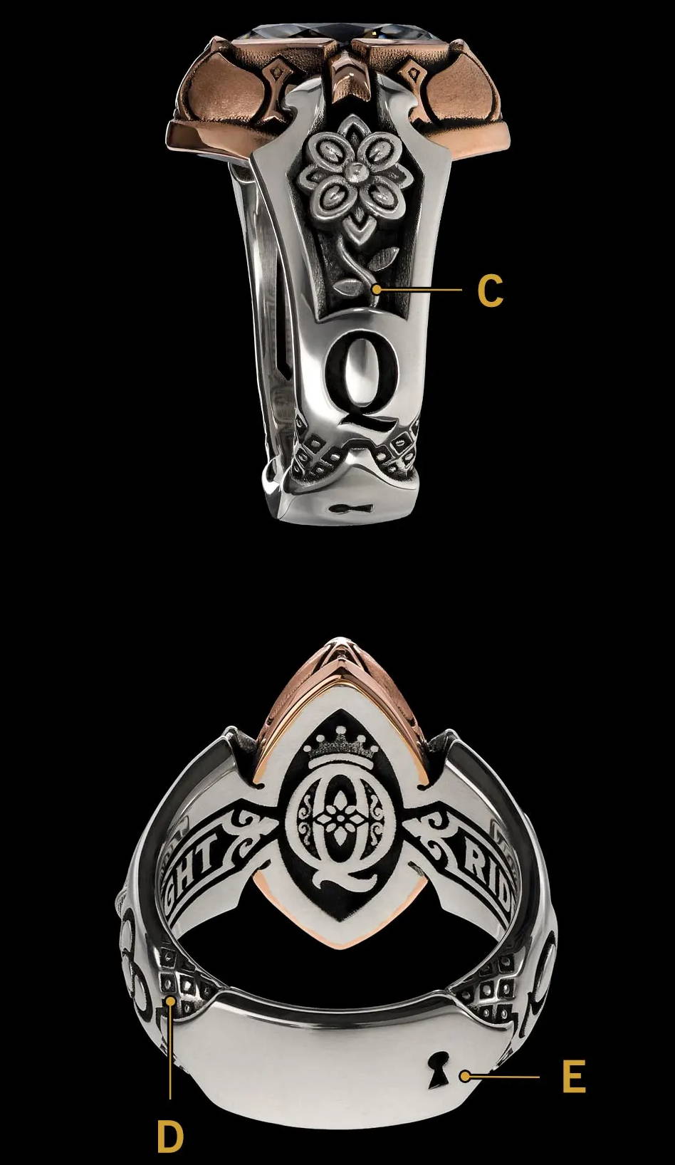 Queen's Ring Luxe Edition - Side & Back Photo