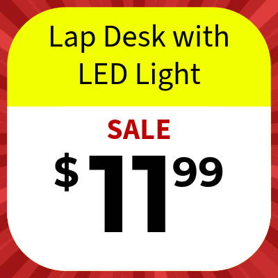 Lap Desk with LED Light — SALE $11.99