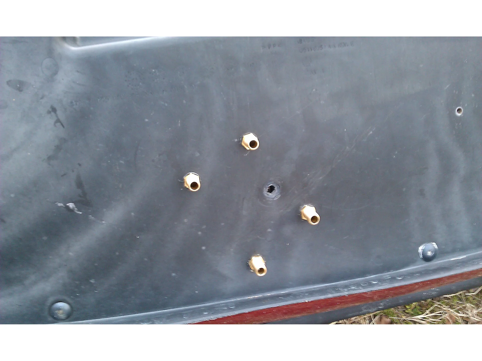 Valve manifold or electrical hookup detail from gallery Caliber build photo 7