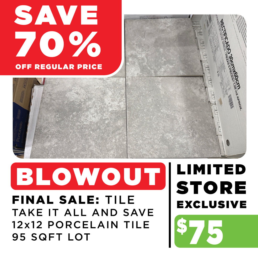 12 x 12 porcelain tile