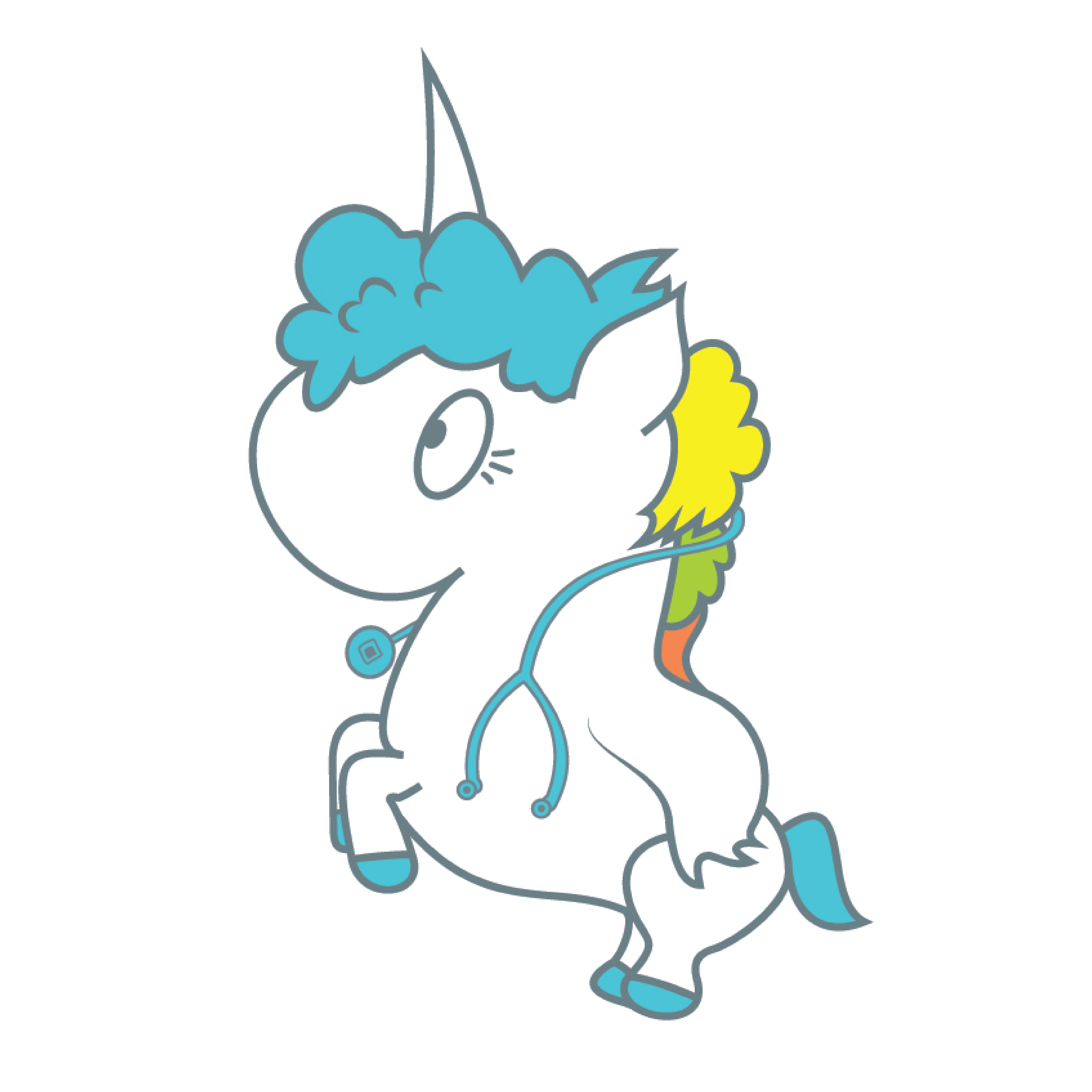 doc ollie cartoon unicorn