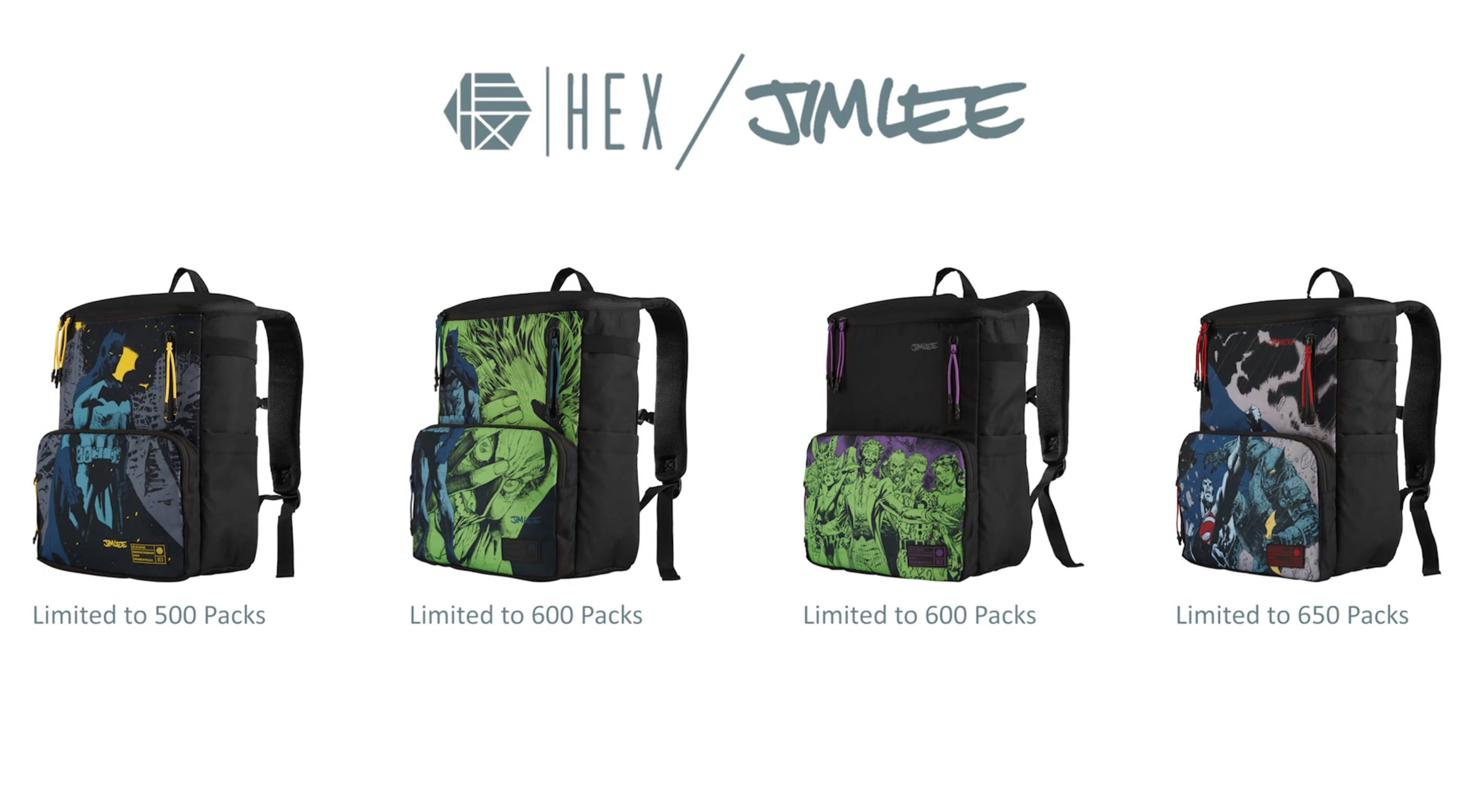 HEX x Jim Lee Backpack Collection