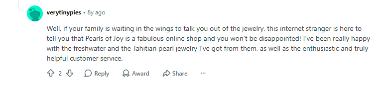 Reddit Comments Pearls of Joy