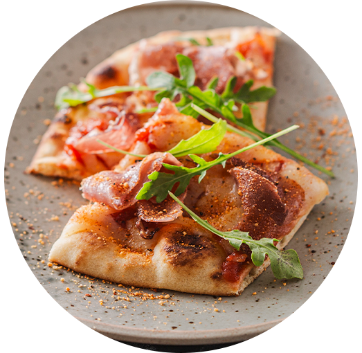 hot honey prosciutto flatbread