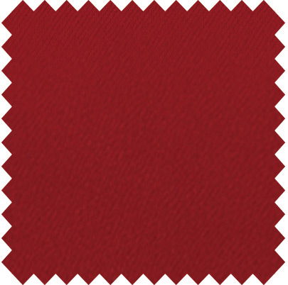 Red fabric swatch with a zigzag edge.