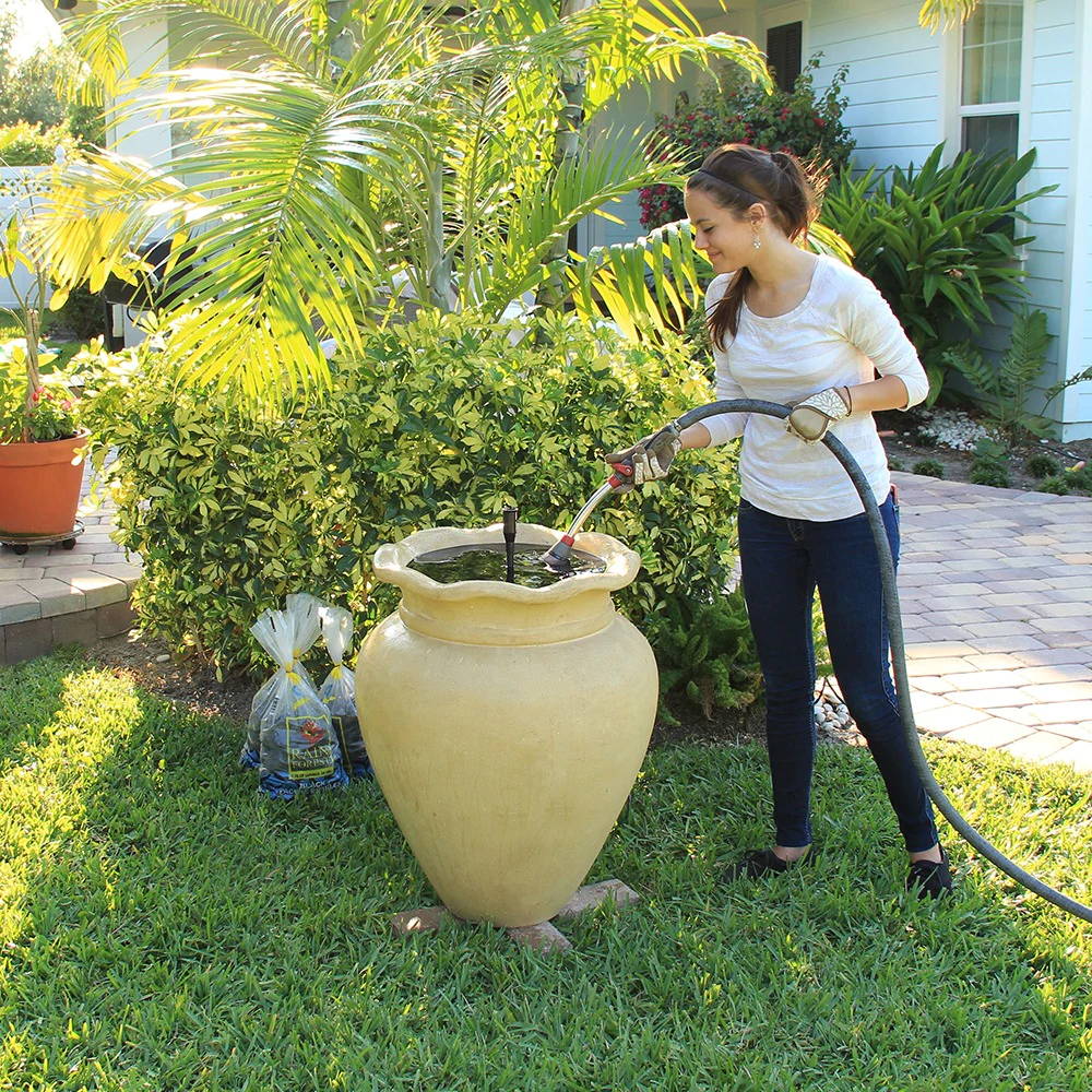 place the Container Fountain Kit with Light 