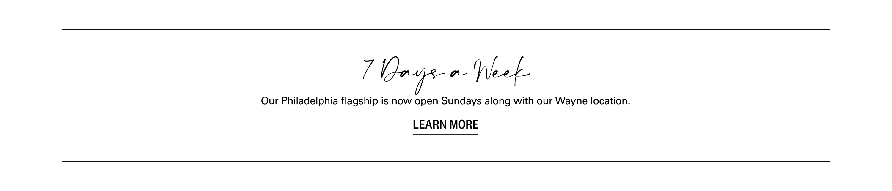 Open 7-days!