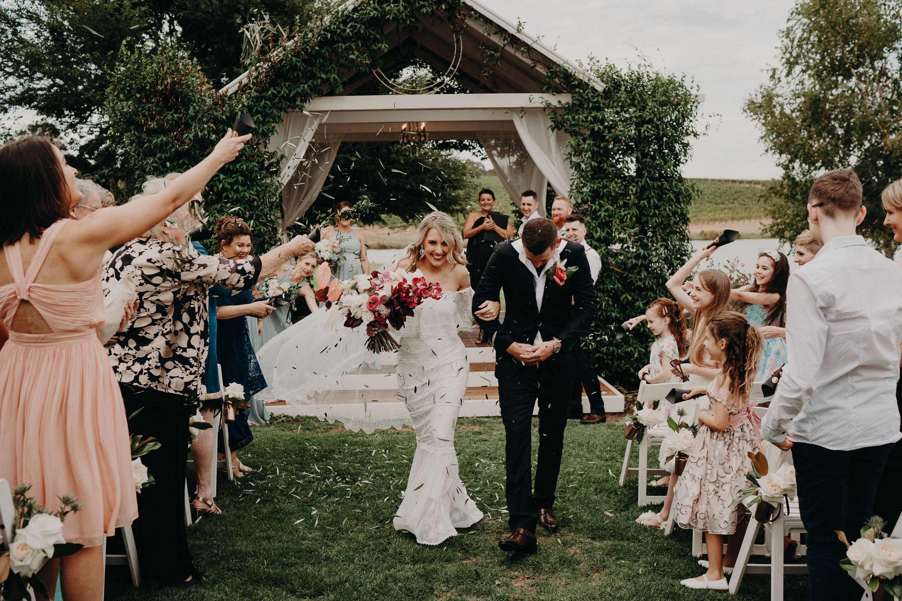 Garden Arbour Ceremony - Aravina weddings
