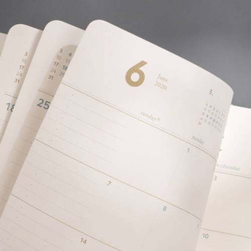 120gsm paper - 2020 Making memory B6 dated weekly planner