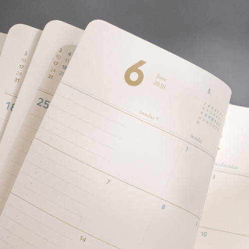 120gsm paper - 2020 Making memory medium dated weekly planner