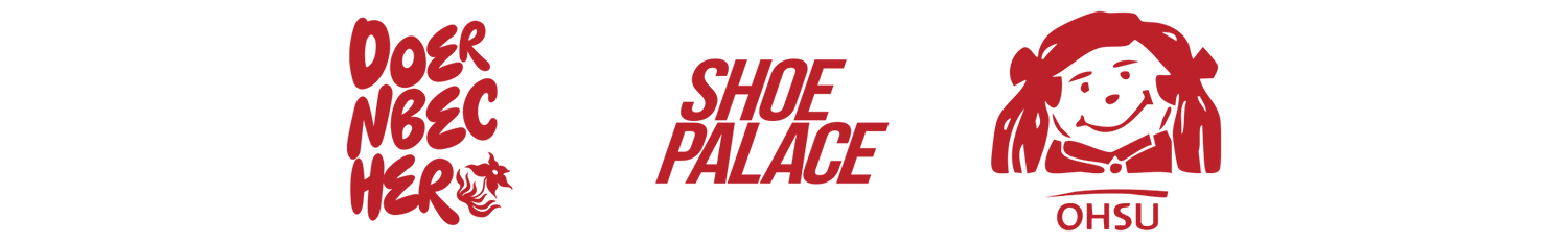 Text in red with stylized characters.