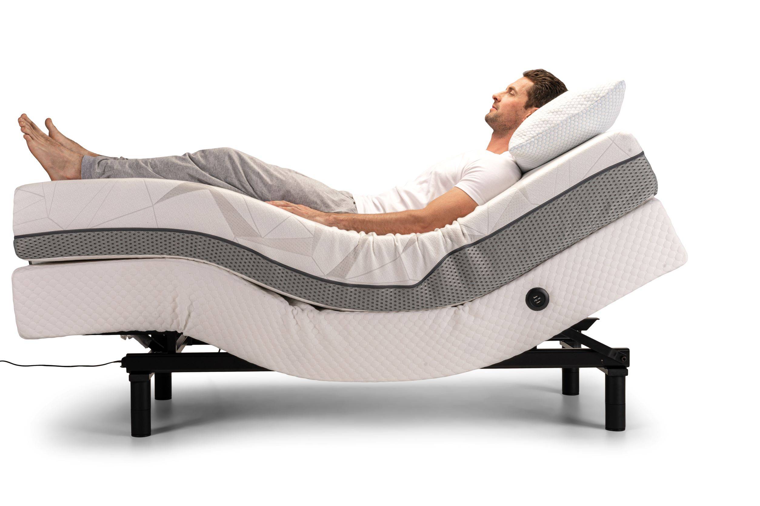 Therapeutic adjustable bed