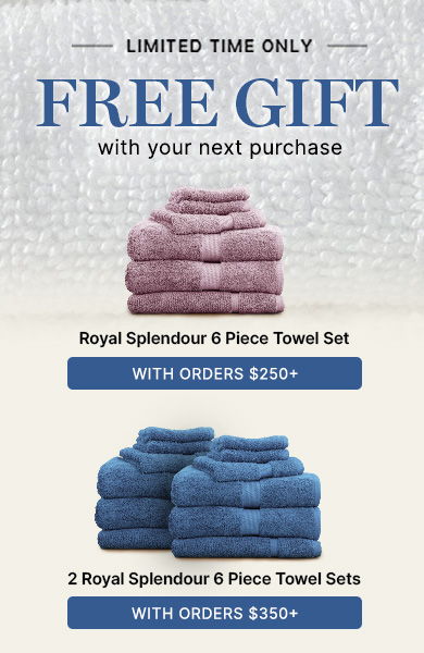 Free Royal Splendour Towel Set with code TOWELGIFT