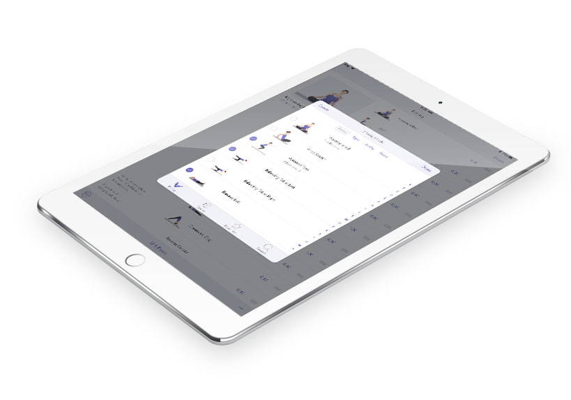 Yoga Studio App on an iPad