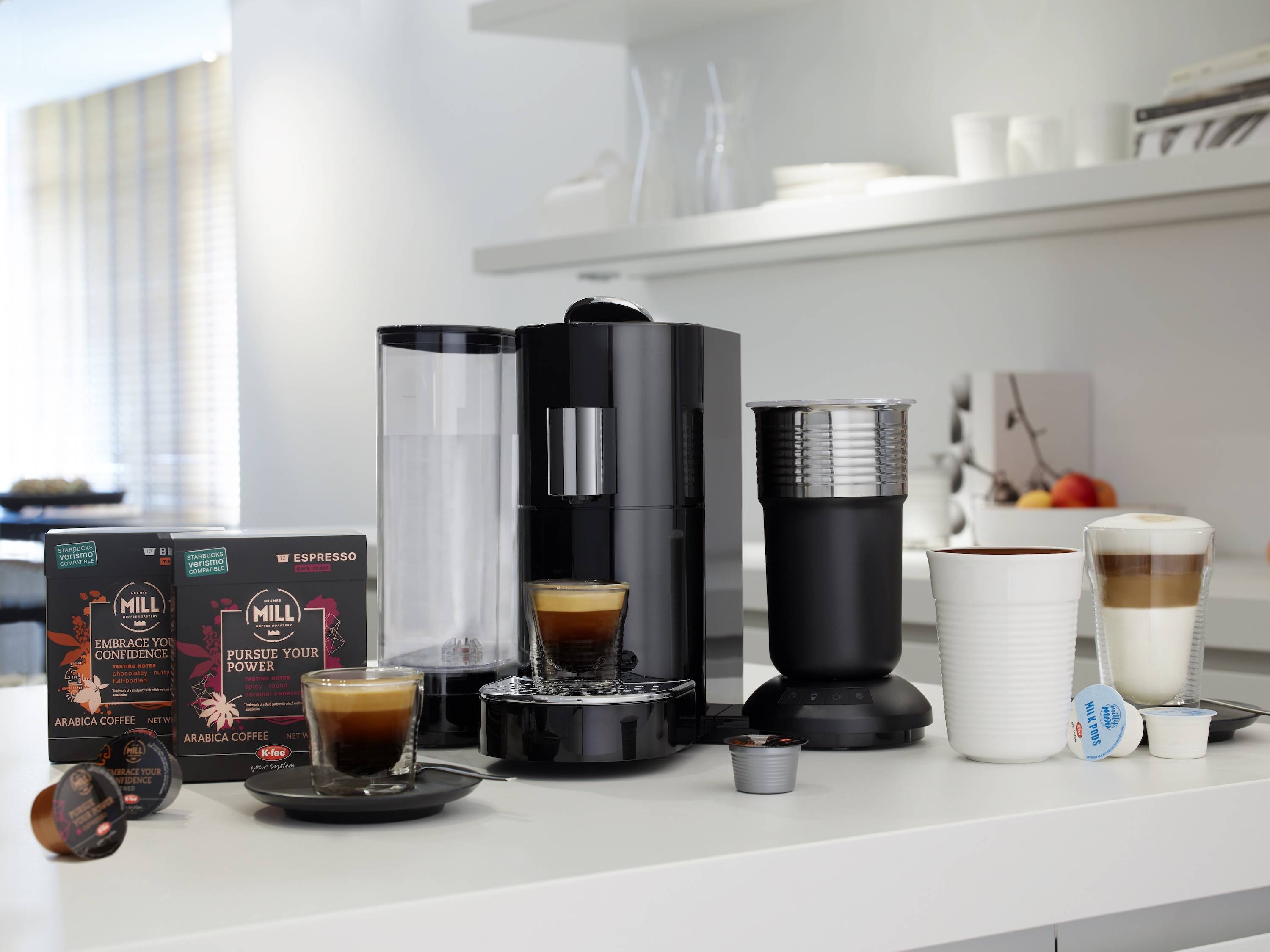 Starbucks Verismo System, Coffee and Espresso Single Serve Brewer, Black 