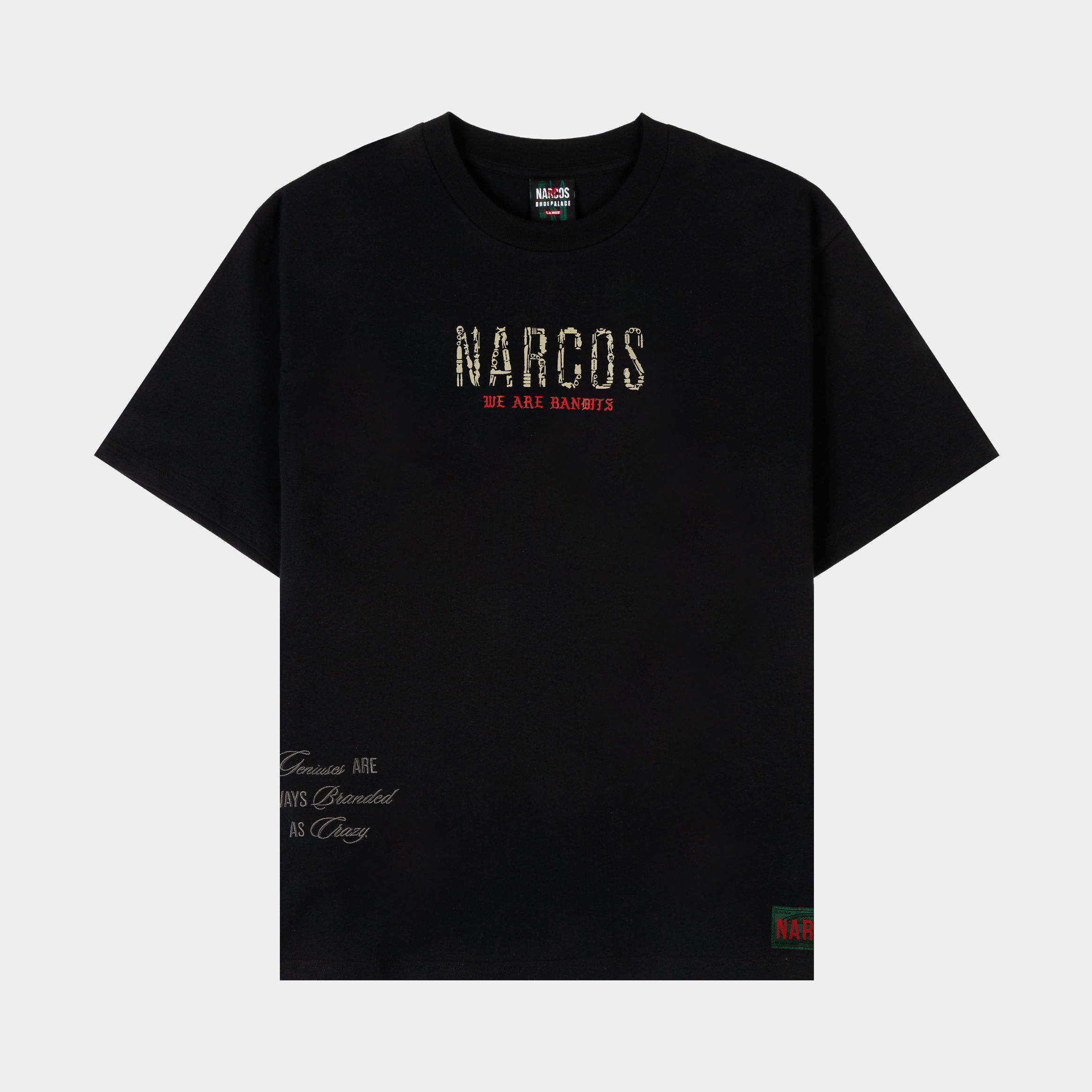 Black t-shirt with 
