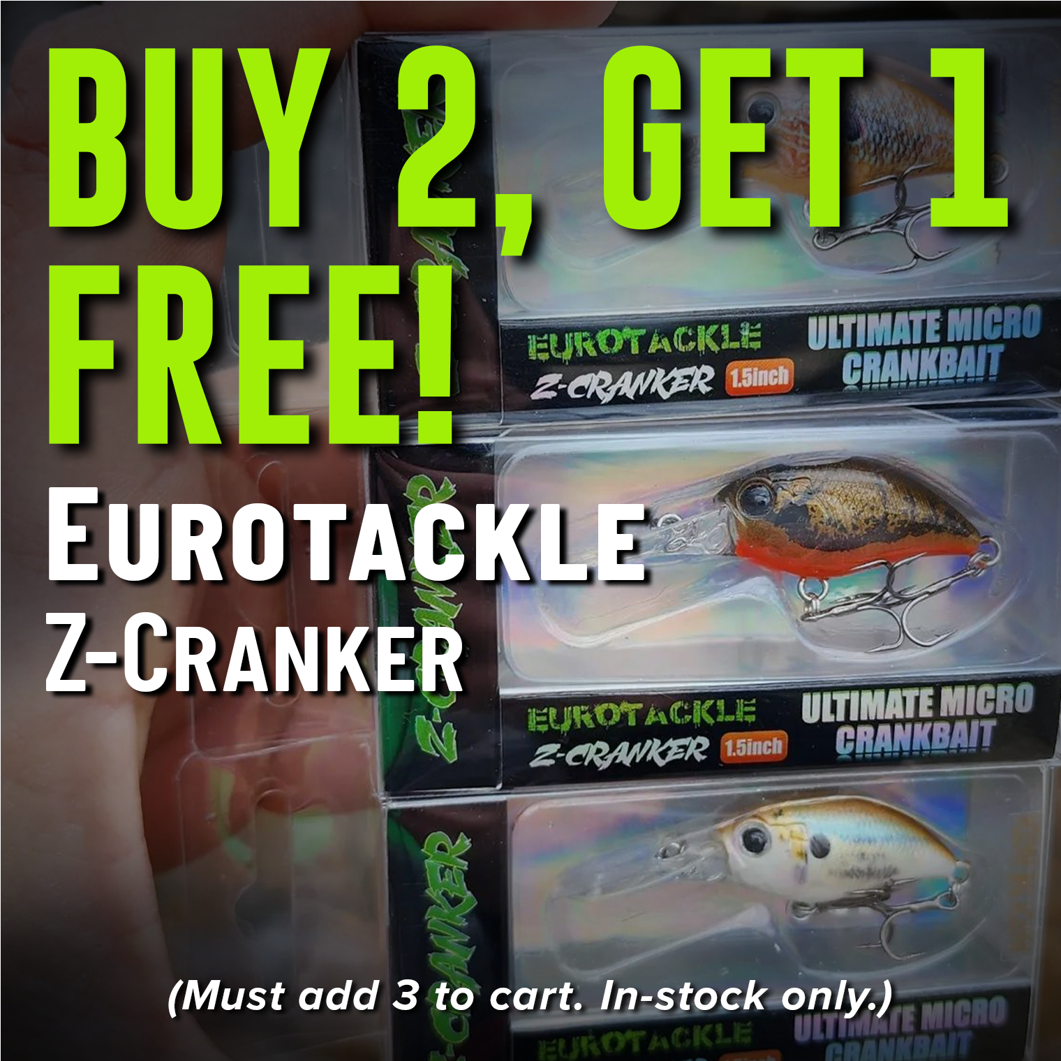 Buy 2, Get 1 Free! Eurotackle Z-Cranker (Must add 3 to cart. In-stock only.)