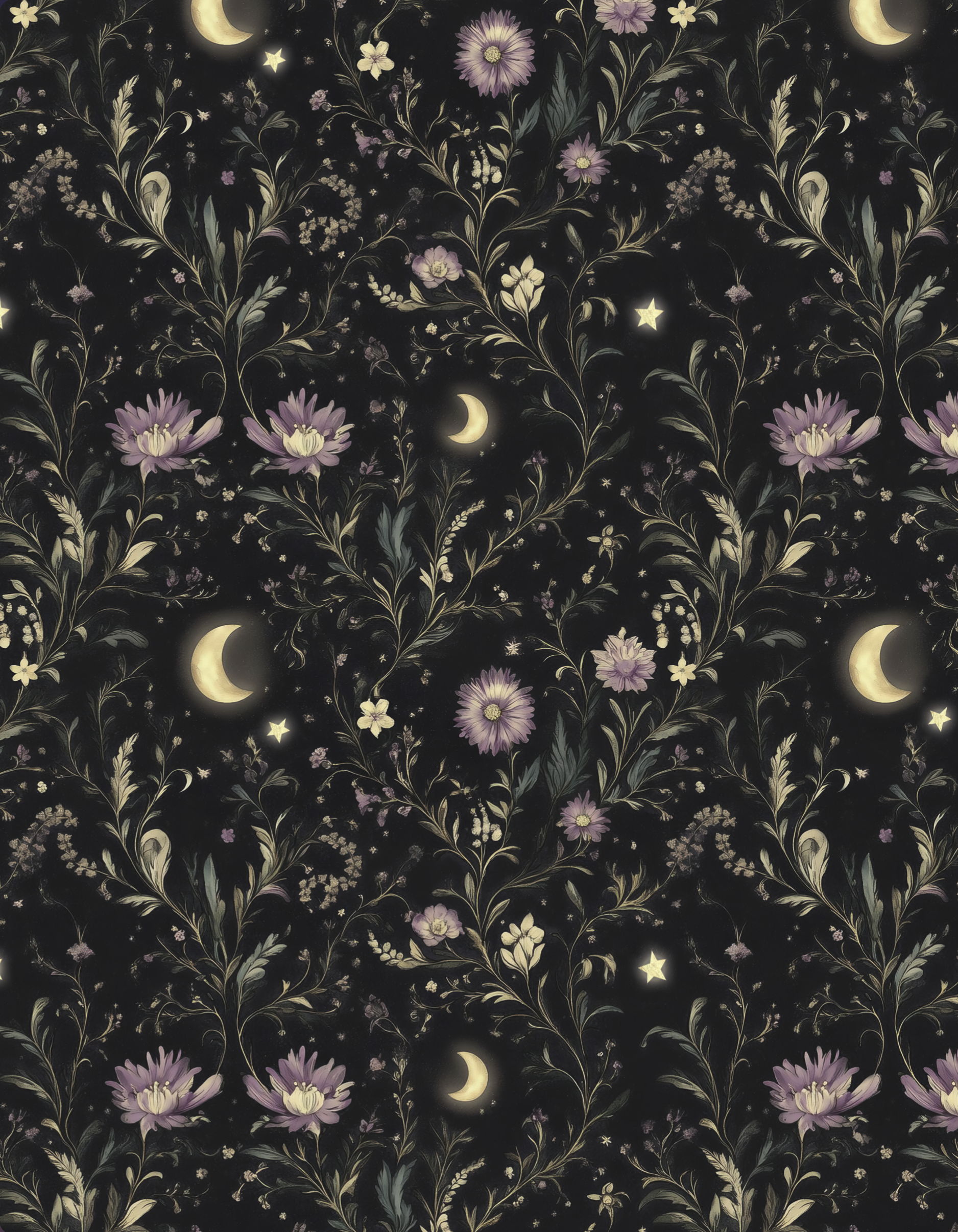 moonlit garden cover printable