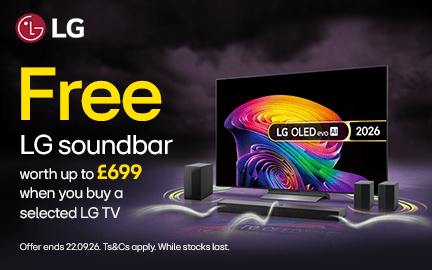 Free LG soundbar worth up to £699 when you buy a selected LG TV