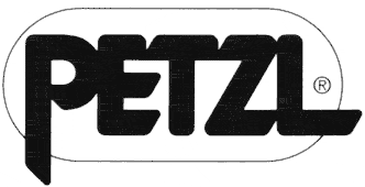 Petzl logo, a brand known for climbing and outdoor equipment.