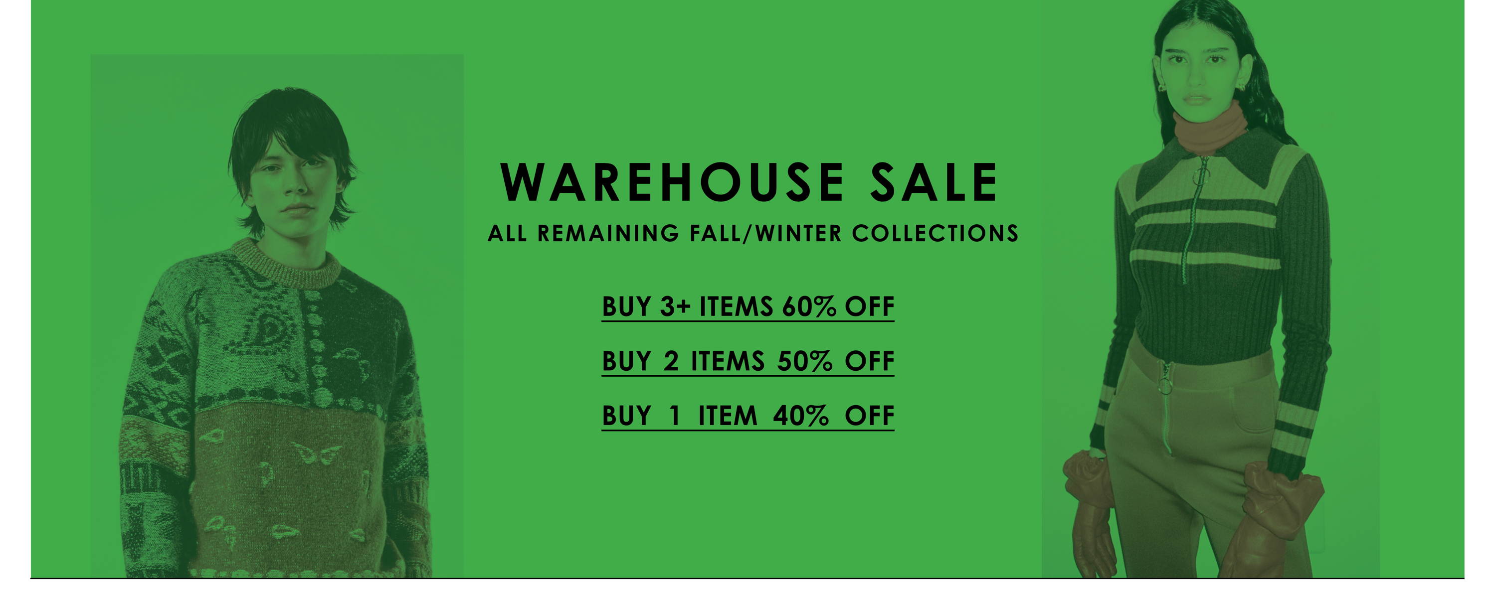 Warehouse Sale - Up to 60% Off