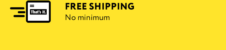2. [icon of box] FREE SHIPPING no minimum