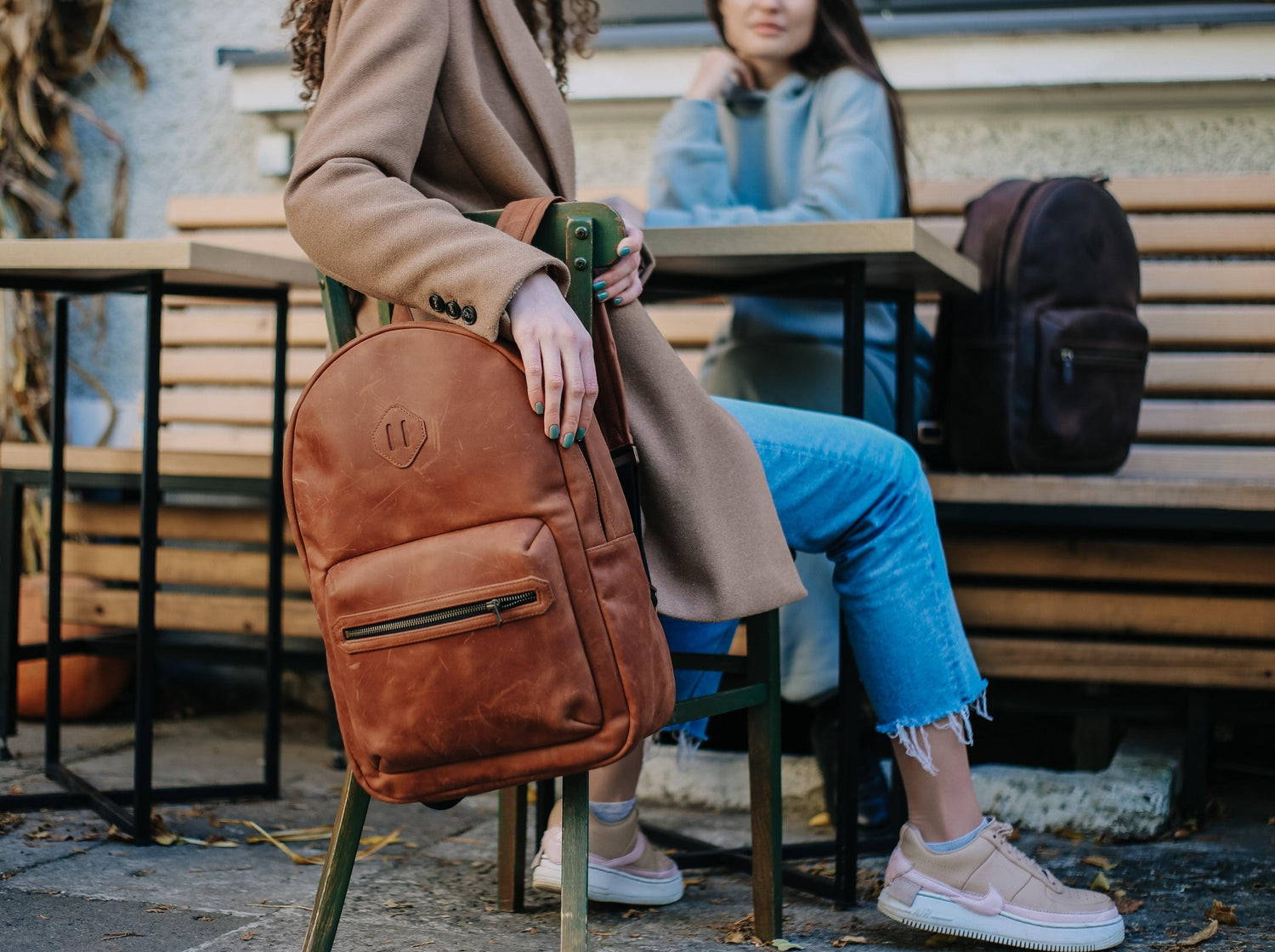 Best Women's Leather Backpack - Brown Color