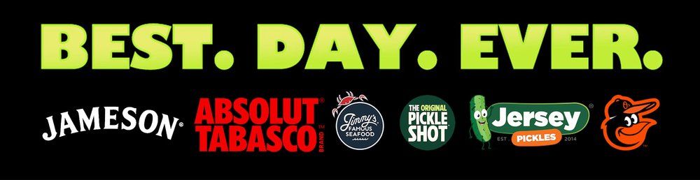 The Big Dill Baltimore 2026 sponsors including Jameson, Tabasco, Jimmy's Famous Seafood, and The Original Pickle Shot.